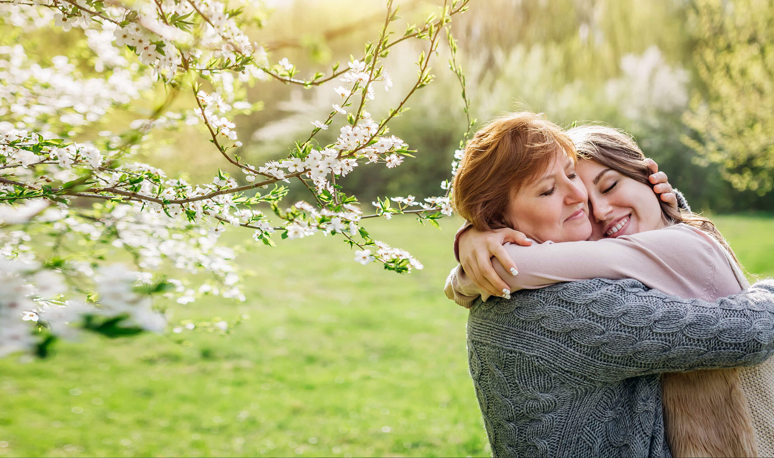 Mother and Daughter hugging